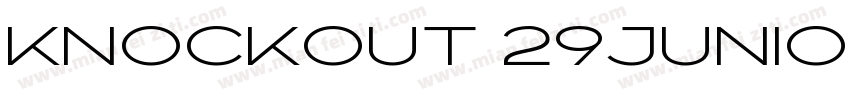 knockout 29juniorltweight字体转换